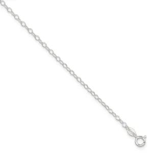 Sterling Silver Fancy Anklet