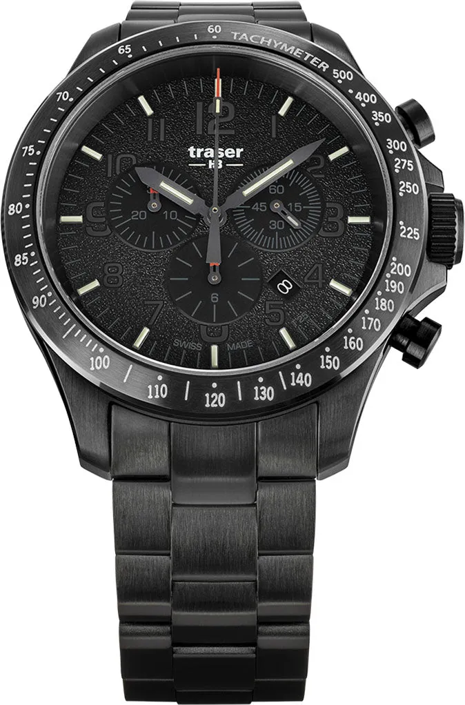 TH3 Watch P67 OffICr Pro Chrono Black PVD Bracelet