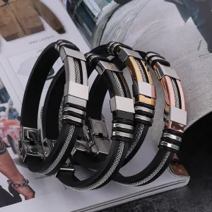 Titanium steel adjustable bracelet