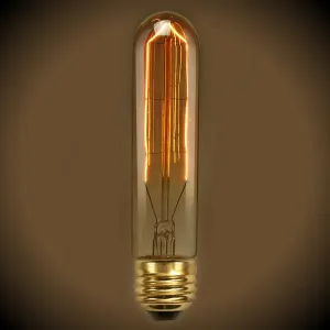 Tubular Vintage Light Bulb - 40 Watt- 5.5 in. Length - Clear