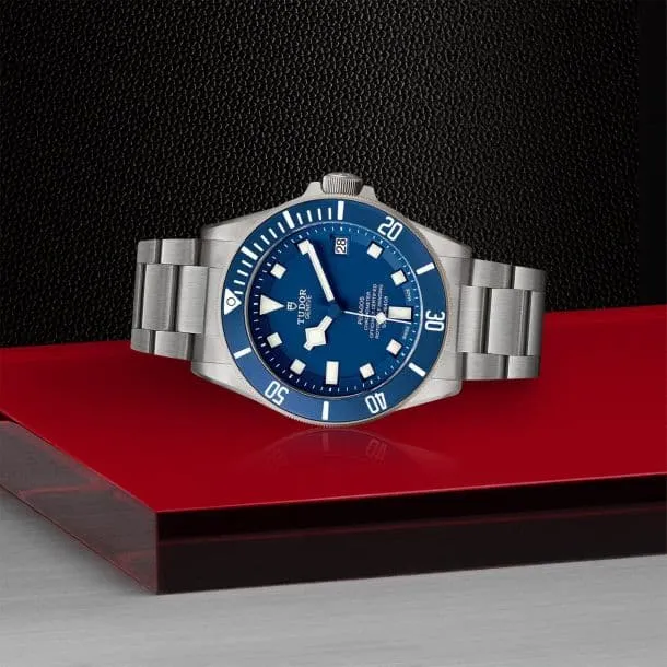 TUDOR Pelagos 42mm Case, Blue Dial, Titanium Bracelet (M25600TB-0001)