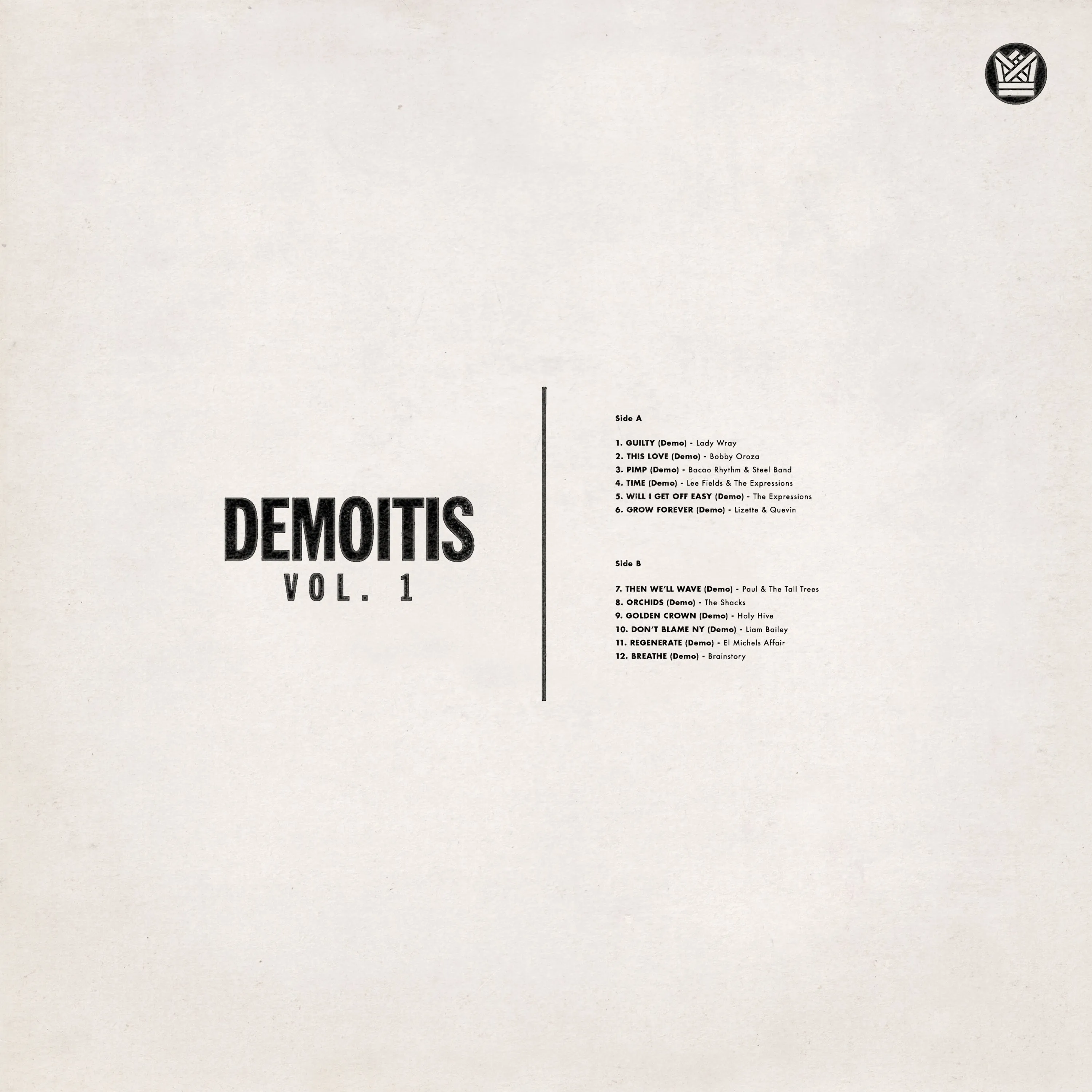 VARIOUS ARTISTS - Demoitis Vol. 1