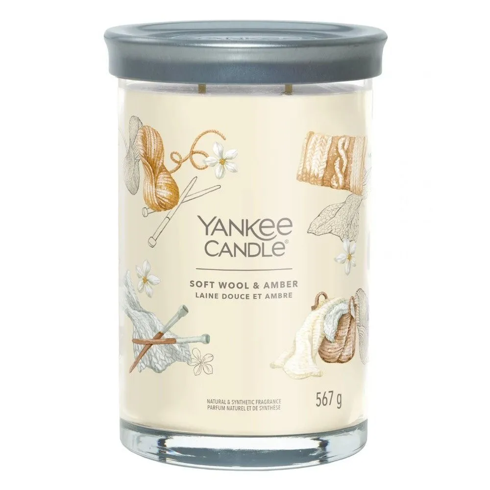 Yankee Candle 567 Soft Wool & Amber Signature Large Tumbler Candle