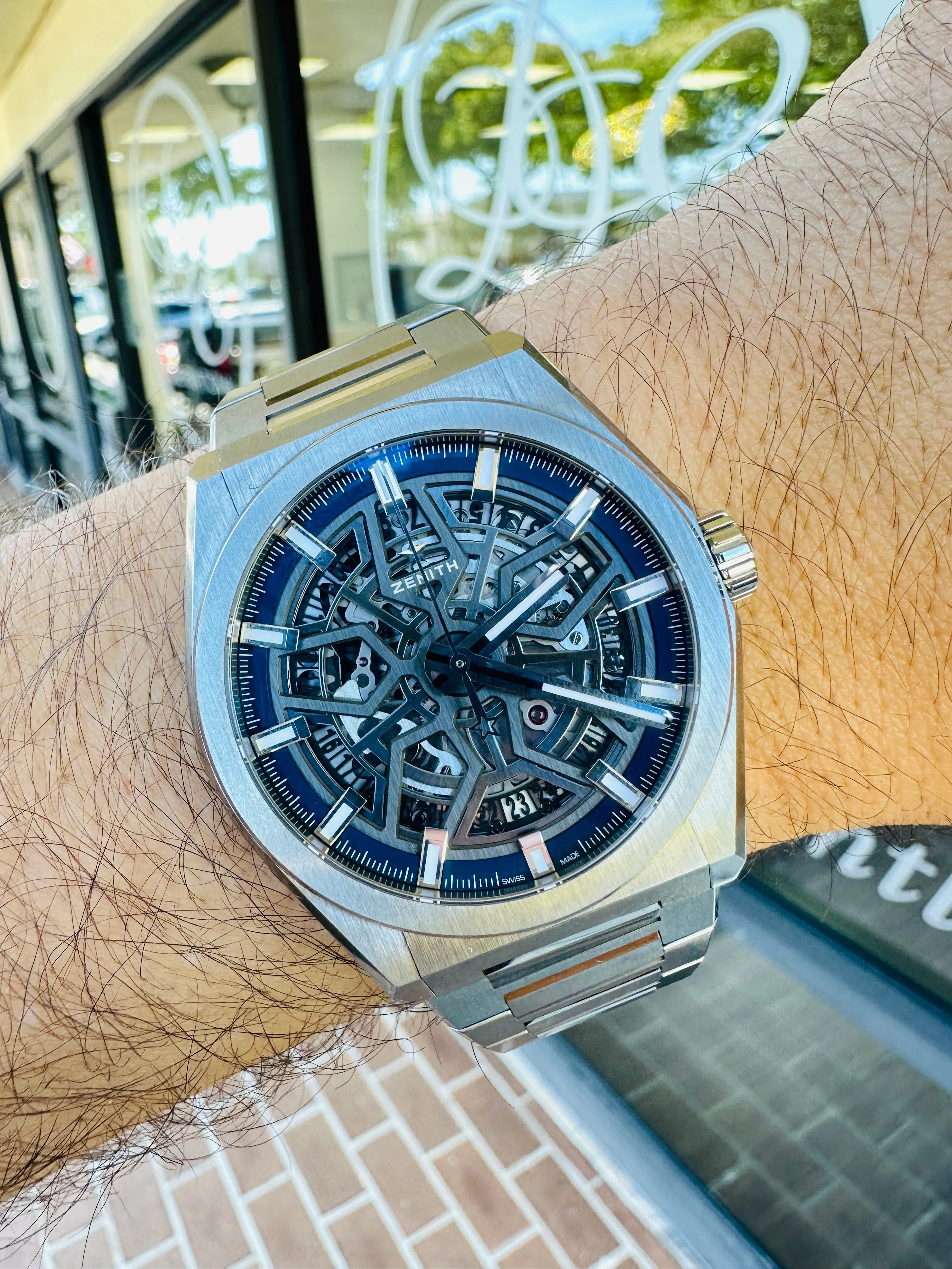 Zenith Defy Classic 41mm Titanium Skeleton Dial Ref-95.9000.670/78.M9000 Box and Papers